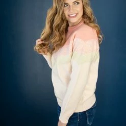 Rogue Society Apparel® Soft And Fuzzy Colorblock Sweater | Two Colors! LONG SLEEVES