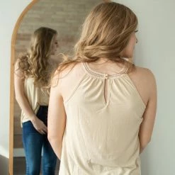 Rogue Society Apparel® Lace Tank Top SHORT SLEEVES