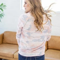 Rogue Society Apparel® LONG SLEEVES Precious Camo Crew Neck Top