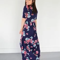 Deals ✔️ Rogue Society Apparel® Navy Floral Maxi With Nursing Option SHORT SLEEVES 😀 26 Rogue Society Apparel® Navy Floral Maxi With Nursing Option SHORT SLEEVES