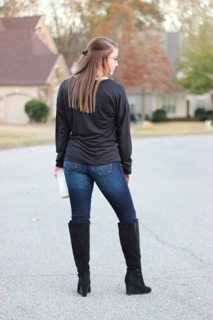 Cheapest 🧨 Rogue Society Apparel® LONG SLEEVES Sadie Kangaroo Top | Black 😀 17 Rogue Society Apparel® LONG SLEEVES Sadie Kangaroo Top | Black