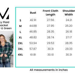 Michelle Mae LONG SLEEVES Lucy Plaid Shacket - Navy And Green Plaid