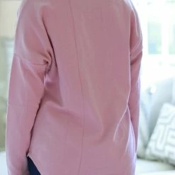 Rogue Society Apparel® LONG SLEEVES Pink Long Sleeve Shirt