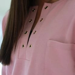 Rogue Society Apparel® LONG SLEEVES Pink Long Sleeve Shirt