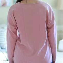 Rogue Society Apparel® LONG SLEEVES Pink Long Sleeve Shirt