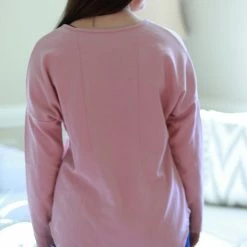 Rogue Society Apparel® LONG SLEEVES Pink Long Sleeve Shirt