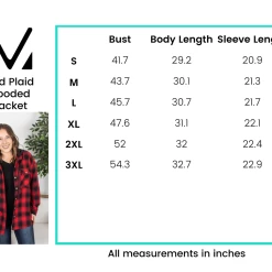 Budget ✨ Michelle Mae LONG SLEEVES Red Plaid Hooded Jacket 🔔 14 Michelle Mae LONG SLEEVES Red Plaid Hooded Jacket