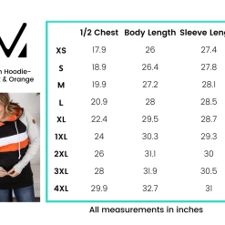 Michelle Mae Ryan Hoodie - Orange And Black LONG SLEEVES