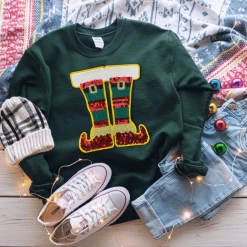Rogue Society Apparel® Elf Booties Oversized Patch Sweatshirt