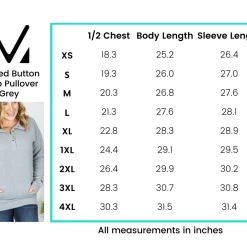 Michelle Mae LONG SLEEVES Quilted Button Snap Pullover - Grey