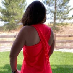 Little Bear Boutique Criss Cross Tank SHORT SLEEVES