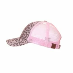 Little Bear Boutique C.C Leopard Glitter Ponytail Hat- Multiple Colors ACCESSORIES