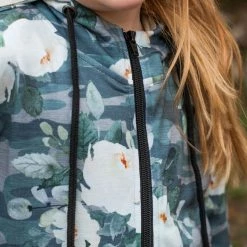 Rogue Society Apparel® Flirty Camo Half Zip Hoodie Now Available In Kids!
