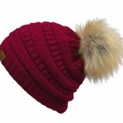 C.C Beanie With Pom ACCESSORIES