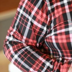 Rogue Society Apparel® Lounge Dress | Back And Red Plaid