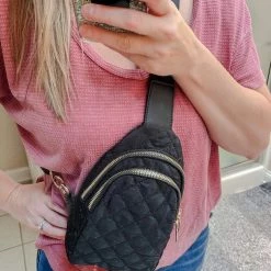 Little Bear Boutique Quilted Sling Purse- Multiple Colors ACCESSORIES