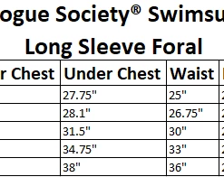 Rogue Society Apparel® Floral And Striped Long Sleeve Swimsuit BOTTOMS