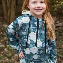 Rogue Society Apparel® Flirty Camo Half Zip Hoodie Now Available In Kids!