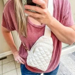 Little Bear Boutique Quilted Sling Purse- Multiple Colors ACCESSORIES