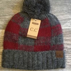 C.C Plaid Beanie ACCESSORIES