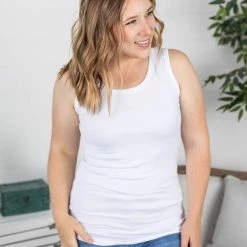 Michelle Mae Ava Tank- White