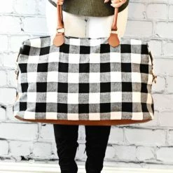 Little Bear Boutique Buffalo Plaid Weekender