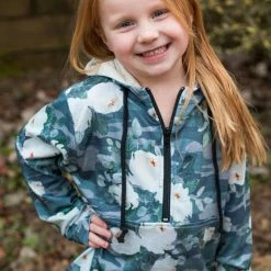 Rogue Society Apparel® Flirty Camo Half Zip Hoodie Now Available In Kids!
