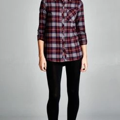 Thelittlebearsboutique.com Downtown Flannel LONG SLEEVES