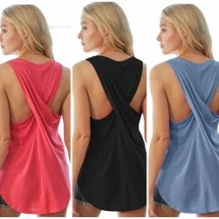 Little Bear Boutique Criss Cross Tank SHORT SLEEVES