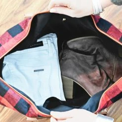 Little Bear Boutique Buffalo Plaid Weekender