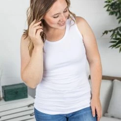 Michelle Mae Ava Tank- White