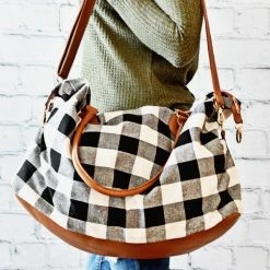 Little Bear Boutique Buffalo Plaid Weekender