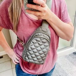 Little Bear Boutique Quilted Sling Purse- Multiple Colors ACCESSORIES