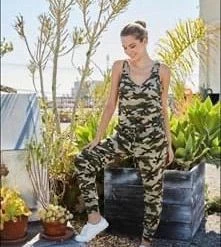 Little Bear Boutique Jumpsuit- Camo