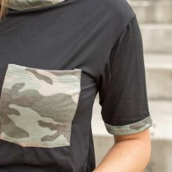 Rogue Society Apparel® Camo Pop Tee | Black