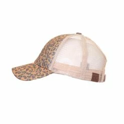 Little Bear Boutique C.C Leopard Glitter Ponytail Hat- Multiple Colors ACCESSORIES