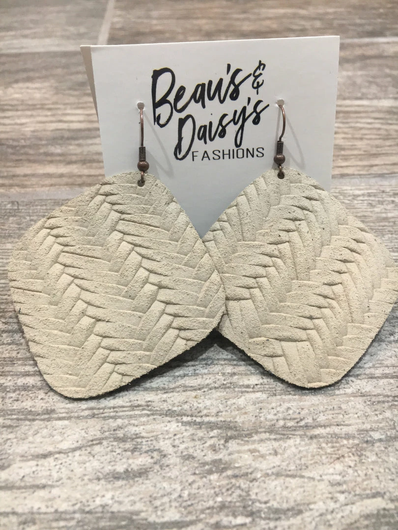 Budget ๐ Little Bear Boutique Braided Leather Earrings ACCESSORIES ๐ 5 Little Bear Boutique Braided Leather Earrings ACCESSORIES