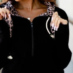 Ampersand Avenue LONG SLEEVES Fiercely Feline Halfzip