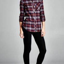 Thelittlebearsboutique.com Downtown Flannel LONG SLEEVES