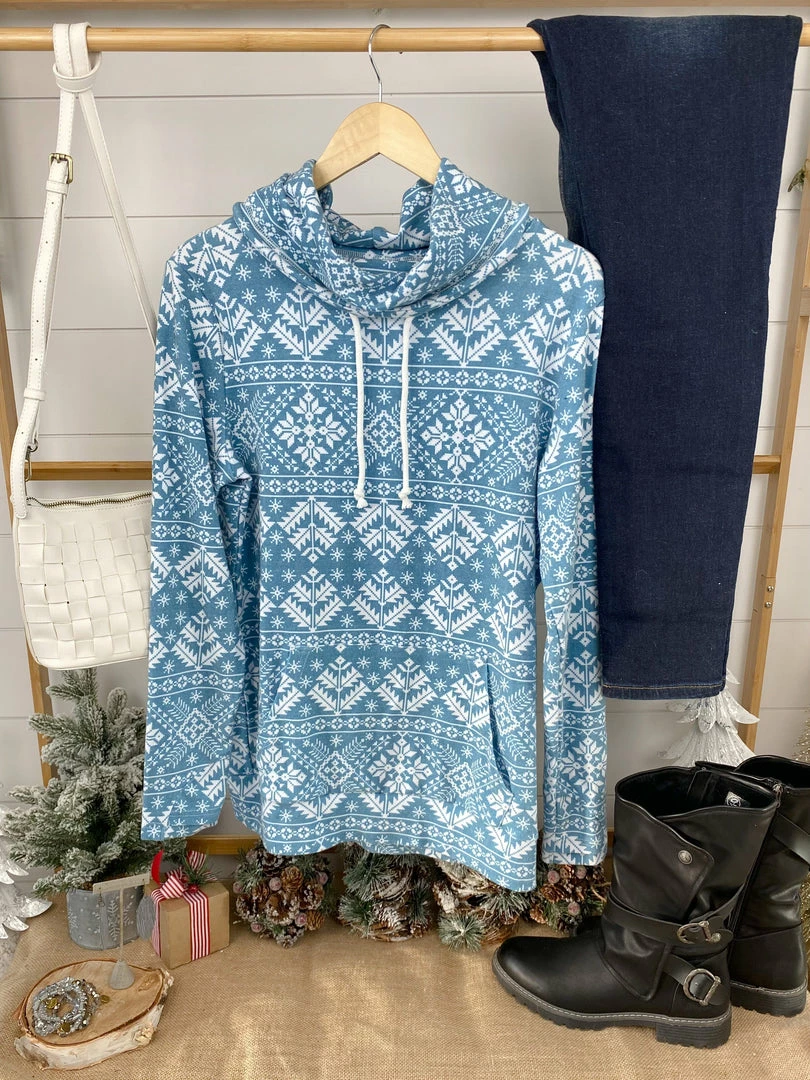 Cheapest 🥰 Michelle Mae Classic Cowl Neck Sweatshirt - Winter Snowflake LONG SLEEVES 😉 10 Michelle Mae Classic Cowl Neck Sweatshirt - Winter Snowflake LONG SLEEVES