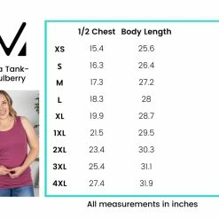 Michelle Mae Ava Tank- Mulberry SHORT SLEEVES