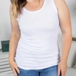 Michelle Mae Ava Tank- White