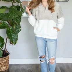 Rogue Society Apparel® Sherpa Hoodie | Light Grey