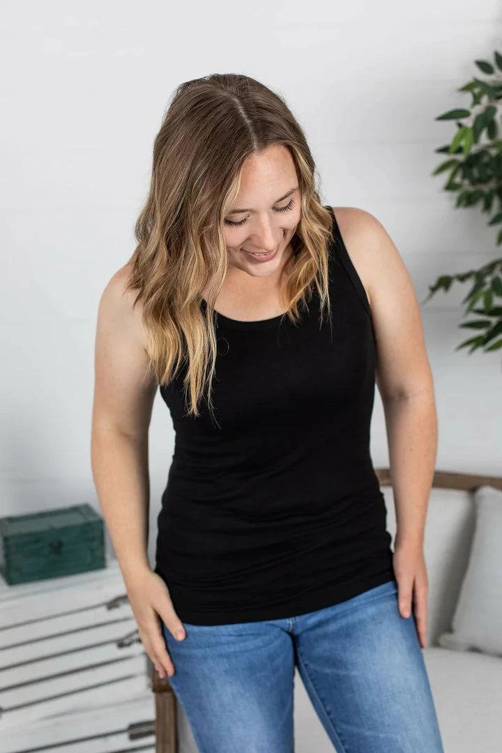 Best Pirce ๐ Michelle Mae Ava Tank- Black SHORT SLEEVES โจ 1 Michelle Mae Ava Tank- Black SHORT SLEEVES