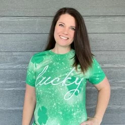 Little Bear Boutique Lucky Shamrock Tee