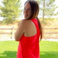 Little Bear Boutique Criss Cross Tank SHORT SLEEVES