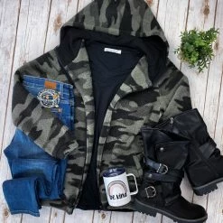 Flash Sale ✔️ Michelle Mae LONG SLEEVES Sherpa Fullzip Hoodie - Camo 🧨 15 Michelle Mae LONG SLEEVES Sherpa Fullzip Hoodie - Camo
