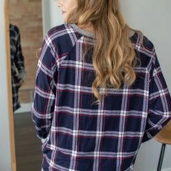 New 👍 Rogue Society Apparel® Boxer Lounge Set | Navy Plaid 😍 11 Rogue Society Apparel® Boxer Lounge Set | Navy Plaid