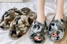 Rogue Society Apparel® ACCESSORIES Ultra Fuzzy Camo House Shoes