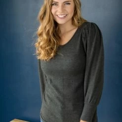 Rogue Society Apparel® Date Night Top | Charcoal